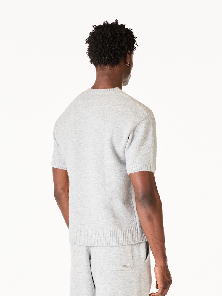 MAUVAIS Grey Monogram Montreux Knit T-Shirt - Image 2 of 6