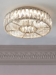 Clear Aria Small Flush Fitting Ceiling Light - Image 1 of 9
