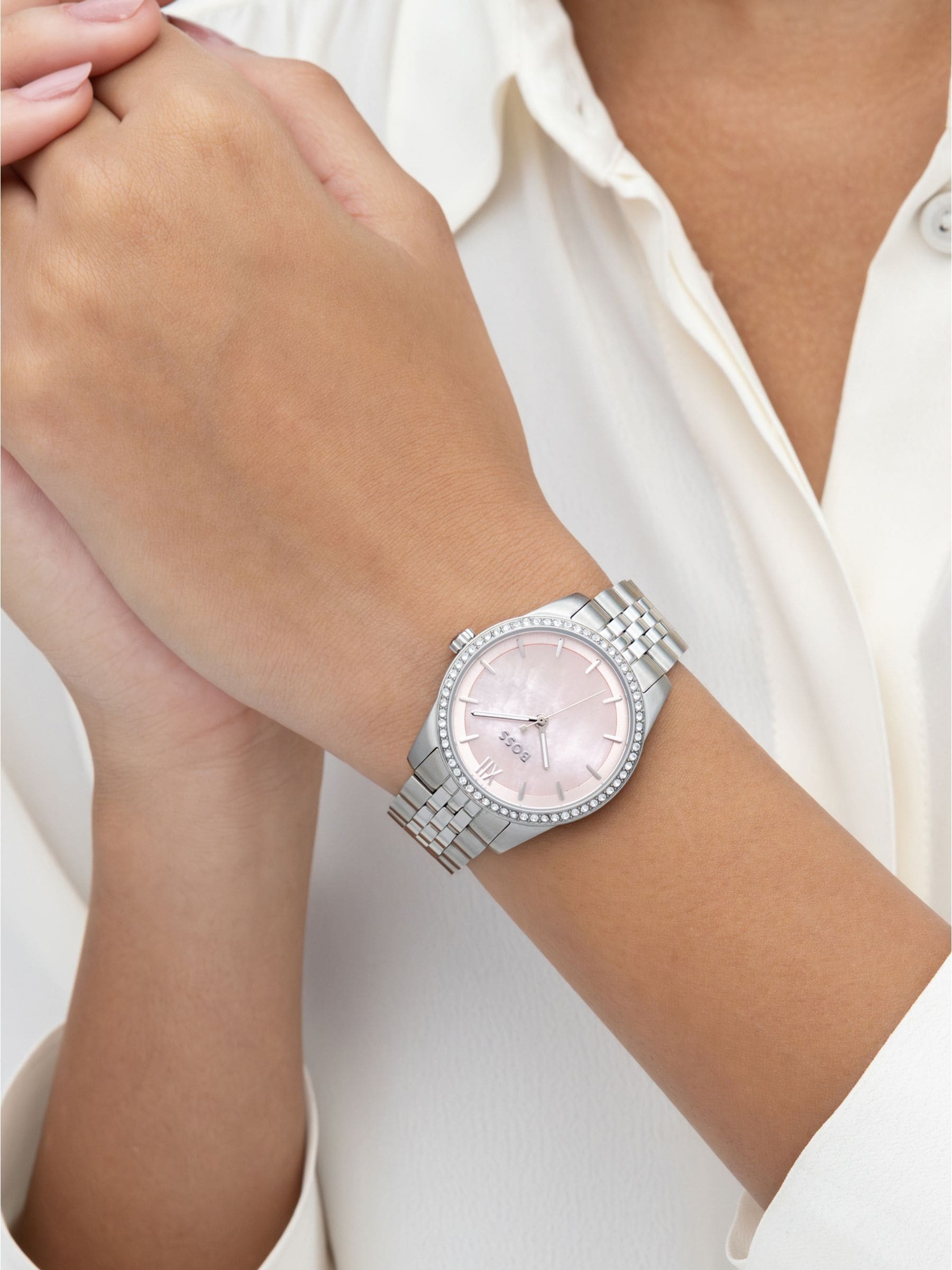 BOSS 1502866 Graceful Quartz (32mm) Pink Mother-of-Pearl Watch - Image 2