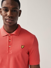 Lyle & Scott Electric Pink Classic Polo Shirt - Image 4 of 4