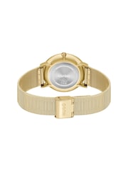 HUGO Gold IP Mesh Bracelet Watch - Image 4 of 5
