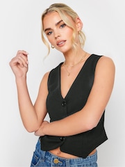 PixieGirl Petite Black Scuba Waistcoat - Image 5 of 5