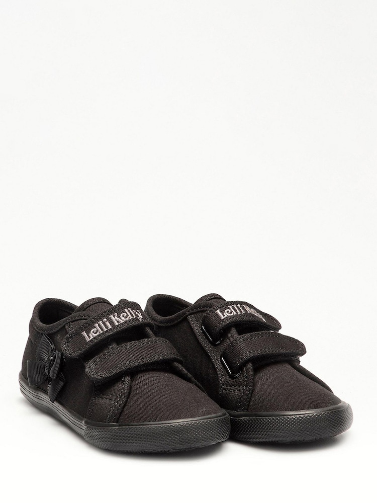 Lelli Kelly Black Hook and Loop Trainers - Image 2 of 4