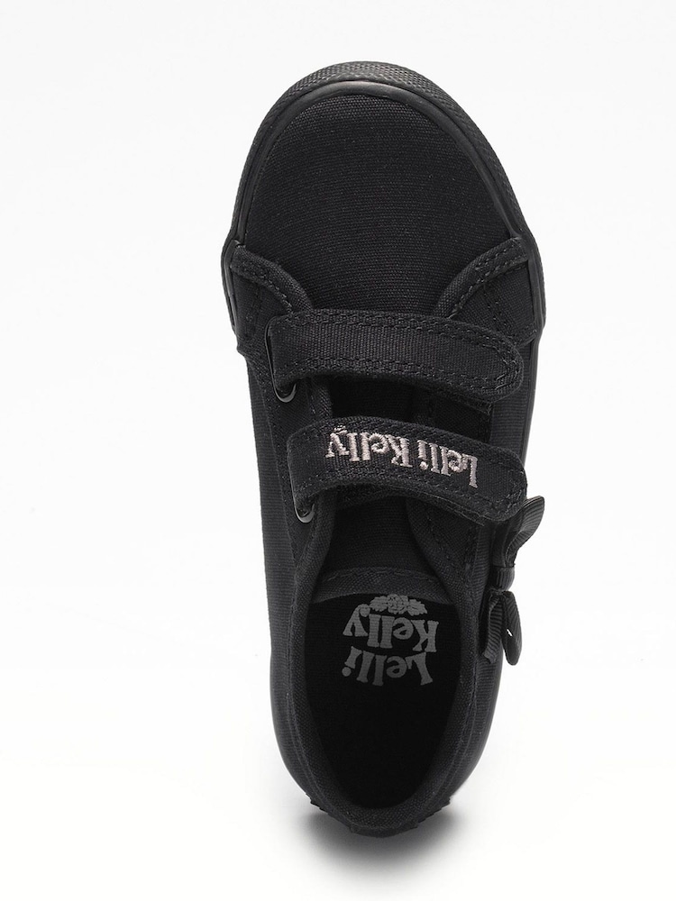 Lelli Kelly Black Hook and Loop Trainers - Image 3 of 4