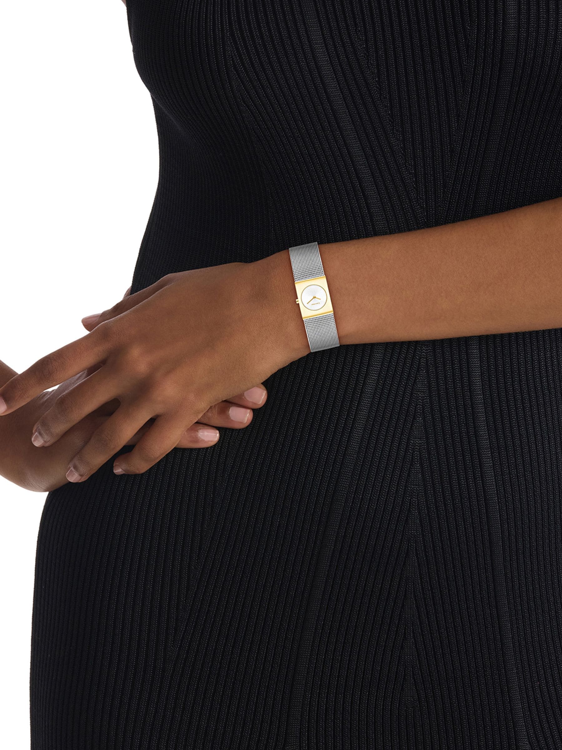 Calvin Klein Analogue Quartz Watch for Women CK Pulse Collection with Stainless Steel mesh Bracelet - Image 3