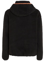 Calvin Klein Jeans Sherpa Half Zip Black Hoodie - Image 6 of 6