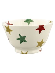 Emma Bridgewater Cream Red Green & Gold Star Small Old Bowl - Image 2 of 4