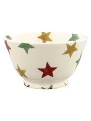 Emma Bridgewater Cream Red Green & Gold Star Small Old Bowl - Image 3 of 4