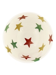 Emma Bridgewater Cream Red Green & Gold Star Small Old Bowl - Image 4 of 4