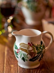 Emma Bridgewater Cream Bring In The Green 1/2 Pint Jug - Image 1 of 4
