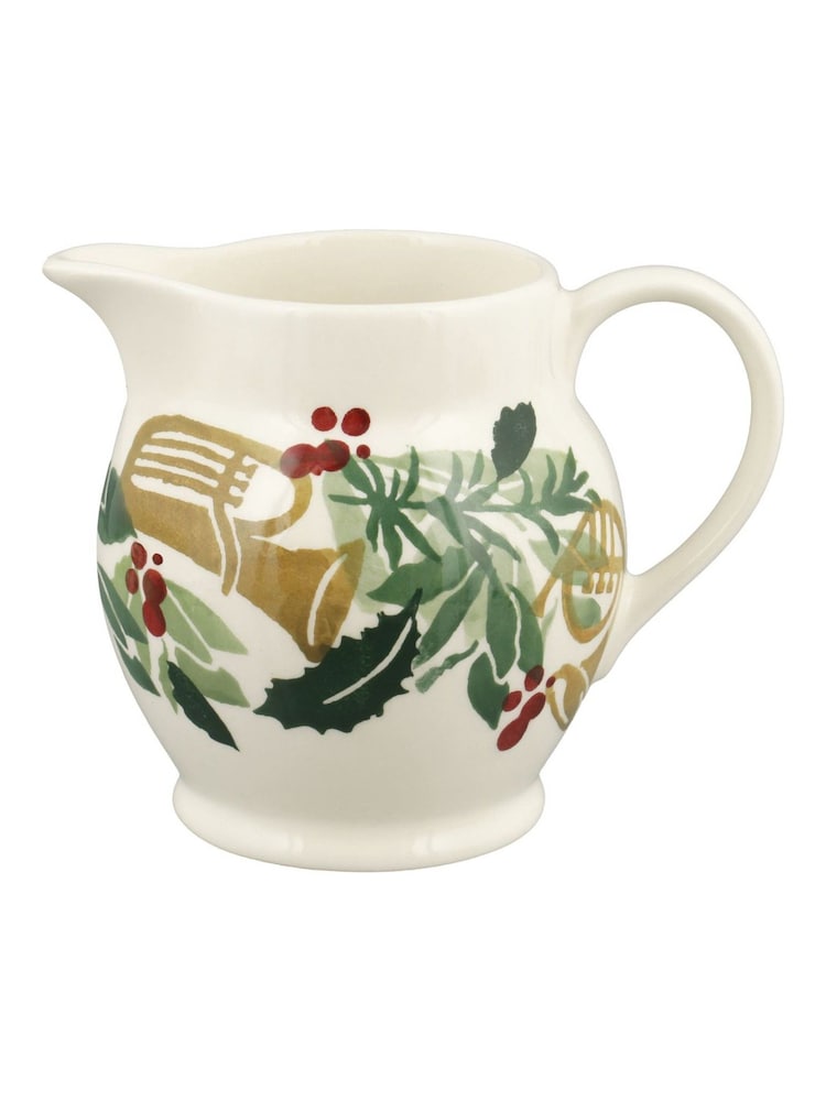 Emma Bridgewater Cream Bring In The Green 1/2 Pint Jug - Image 2 of 4