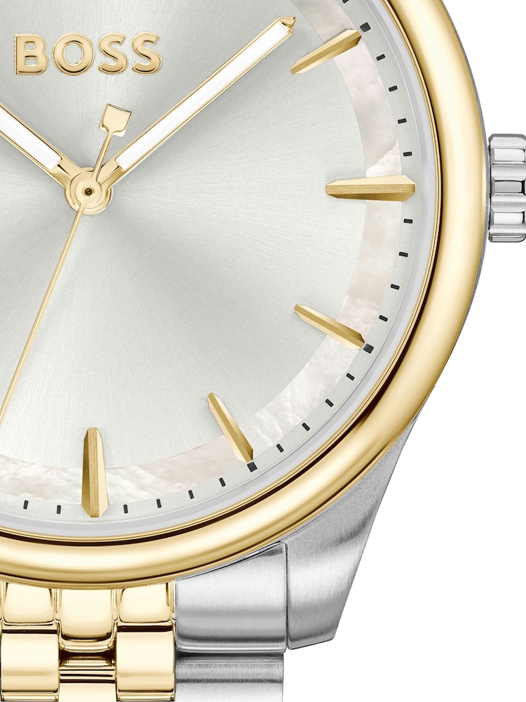 BOSS Silver Graceful Two Tone Stainless Steel & Light Gold IP Watch - Image 5 of 5