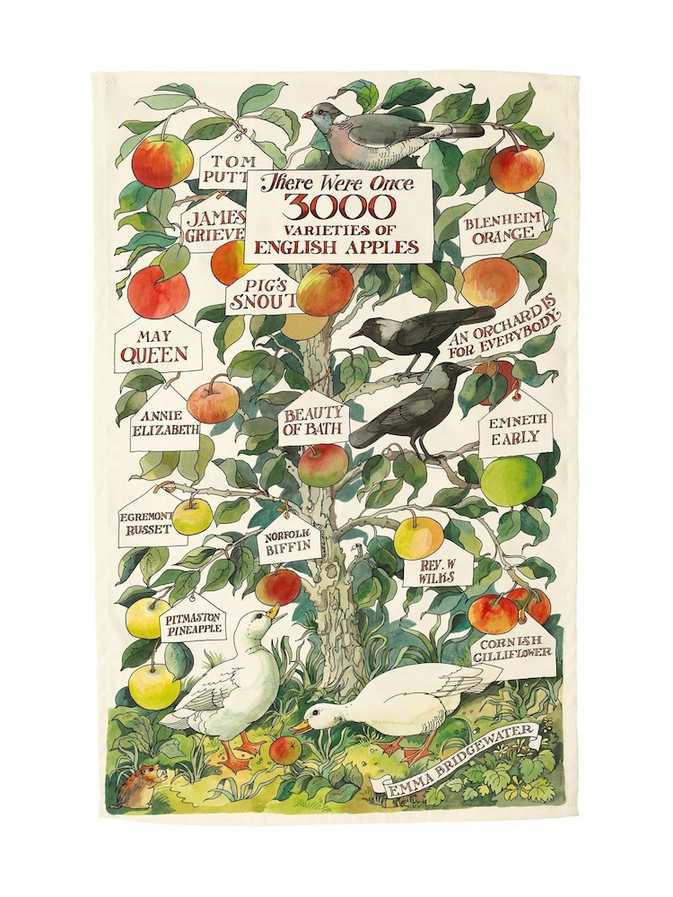Emma Bridgewater Apple Tree Tea Towel - Larawan 1 ng 1