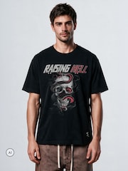 Чорний - Religion Raising Hell T-Shirt - Image 2 of 6