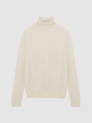 Reiss Bianco Caine Slim Fit Merino Wool Roll Neck Jumper - Image 2 of 6
