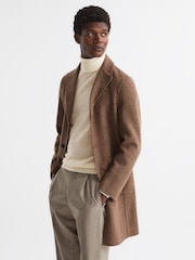 Reiss Bianco Caine Slim Fit Merino Wool Roll Neck Jumper - Image 6 of 6