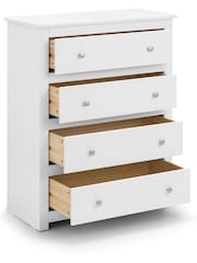 Julian Bowen Surf White Radley 4 Drawer Chest - Image 2 of 6