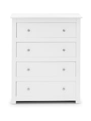Julian Bowen Surf White Radley 4 Drawer Chest - Image 3 of 6