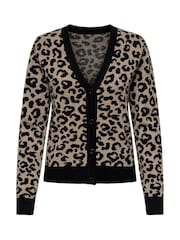 ONLY Leopard Print V-Neck Cardigan - صورة 5 من 6