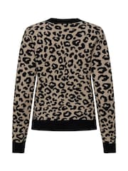 ONLY Leopard Print V-Neck Cardigan - صورة 6 من 6
