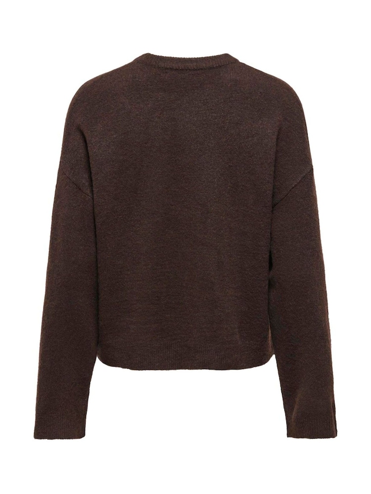 Maro - ONLY Long Sleeve Round Neck Knitted Jumper - Imaginea 6 din 6 Maro - ONLY Long Sleeve Round Neck Knitted Jumper - Imaginea 6 din 6