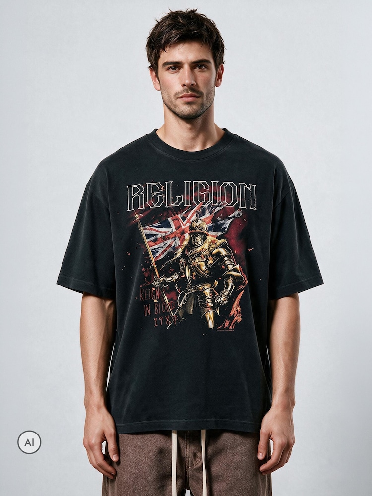 Religion Black Reign in Blood T-Shirt - Image 2 of 6 Religion Black Reign in Blood T-Shirt - Image 2 of 6