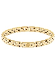 BOSS Gold Tone Archer Two-Tone PVD Bracelet - Image 1 of 3