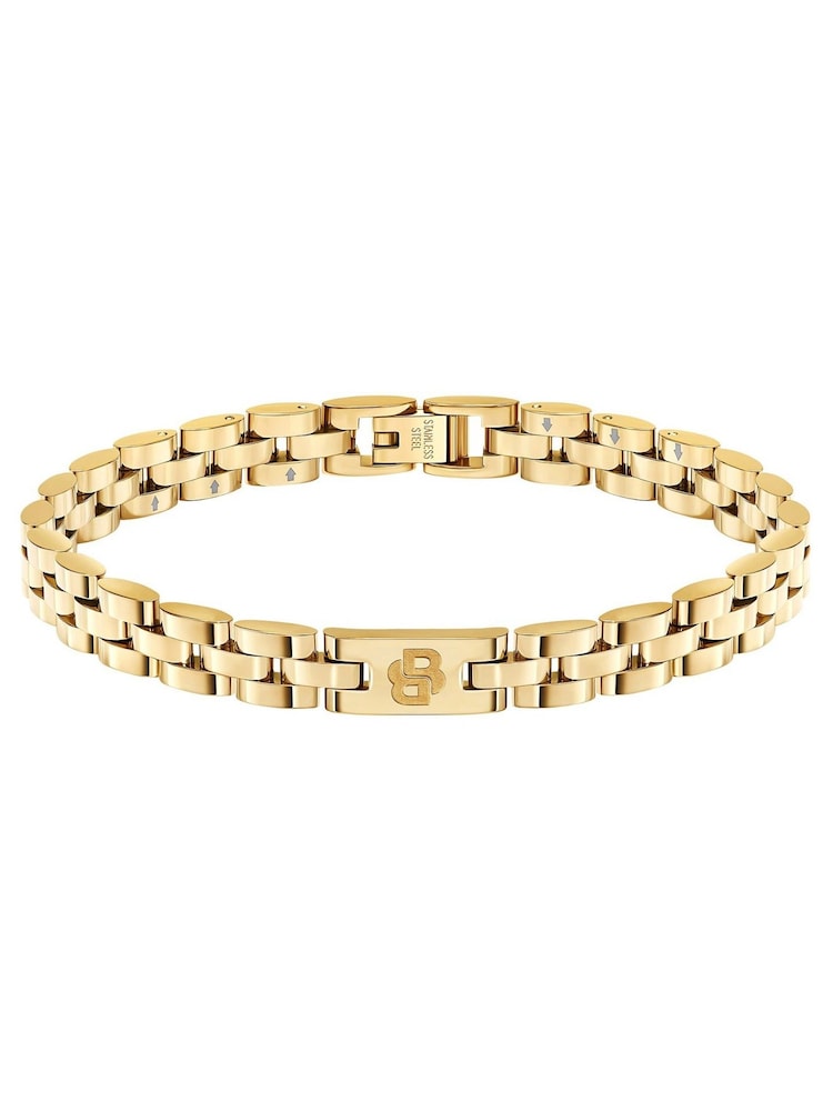 BOSS Gold Tone Archer Two-Tone PVD Bracelet - Image 1 of 3 BOSS Gold Tone Archer Two-Tone PVD Bracelet - Image 1 of 3