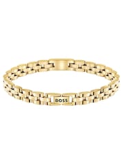 BOSS Gold Tone Archer Two-Tone PVD Bracelet - Image 2 of 3