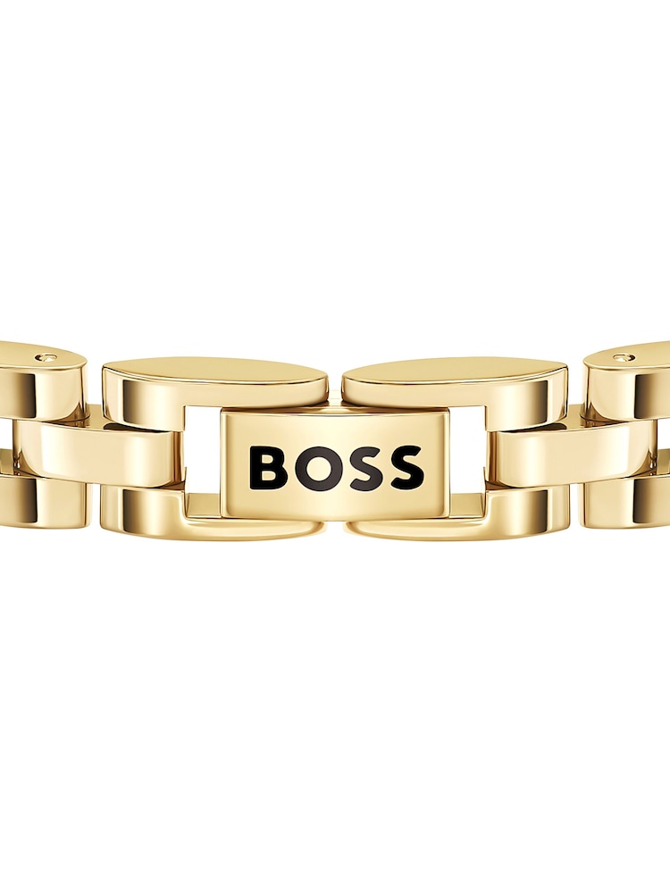 BOSS Gold Tone Archer Two-Tone PVD Bracelet - Image 3 of 3 BOSS Gold Tone Archer Two-Tone PVD Bracelet - Image 3 of 3