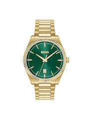 BOSS Green/Gold Cheswick Two Tone Stainless Steel And Gold IP Watch - Image 3 of 5