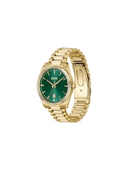 BOSS Green/Gold Cheswick Two Tone Stainless Steel And Gold IP Watch - Image 5 of 5