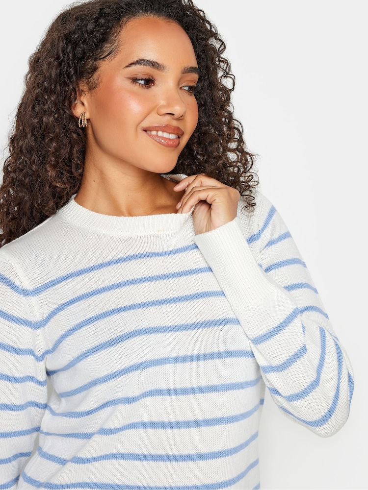 Blau - M&Co Gestreifter Pullover - Bild 4 von 4 Blau - M&Co Gestreifter Pullover - Bild 4 von 4
