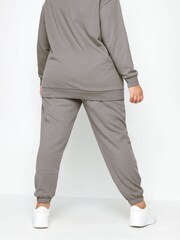 Yours Curve Light Grey Joggers - Image 3 of 4