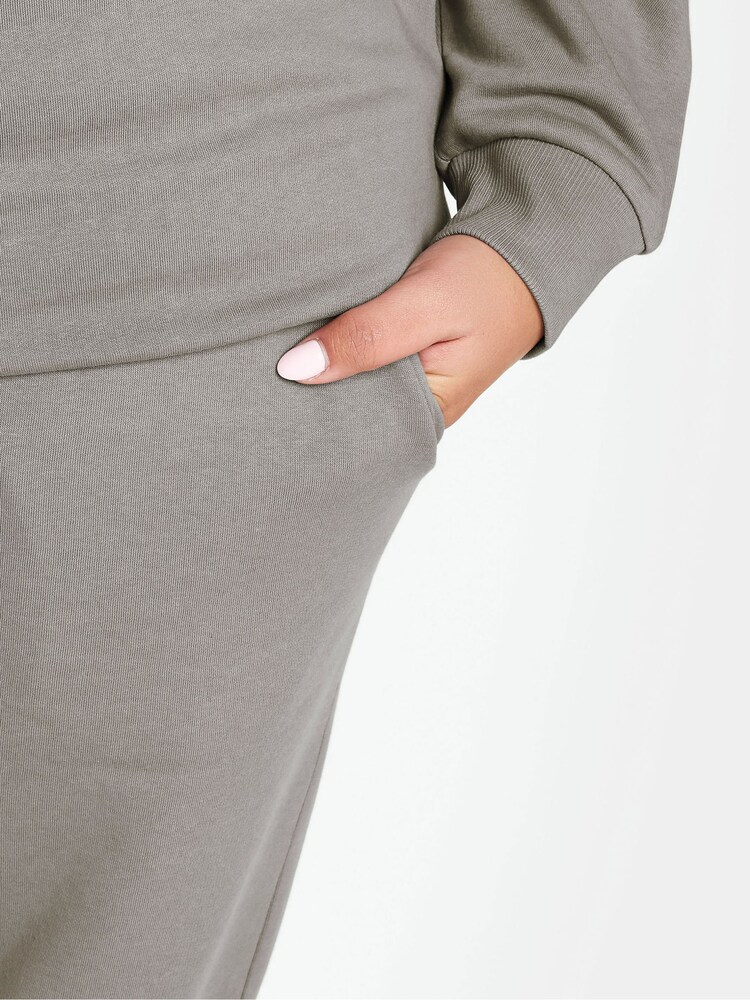 Yours Curve Light Grey Joggers - Image 4 of 4
