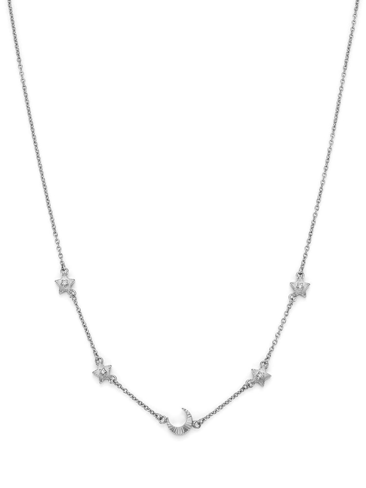 Olivia Burton Silver Tone Olivia Burton Stainless Steel Celestial Chain Necklace - Image 2 of 3