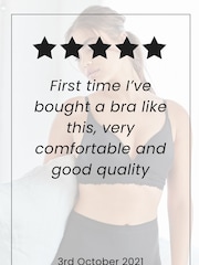 Black Forever Comfort® Light Pad Non Wire Lounge Bra - Image 2 of 2