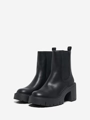 ONLY Black Chunky Block Heel Chelsea Boots - Image 2 of 5