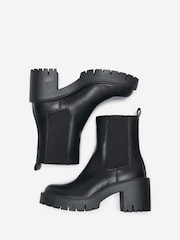 ONLY Black Chunky Block Heel Chelsea Boots - Image 3 of 5
