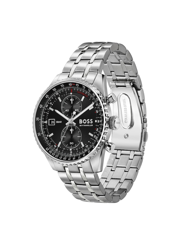 BOSS Black Skytraveller Bi Colour Chronograph Watch - Image 5 of 5