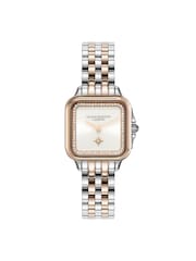 Olivia Burton Silver 28mm Stainless Steel and Rose Gold Grosvenor Watch - Image 3 of 6