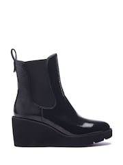 Bleu - Bottines Chelsea compensées Allby de Moda in Pelle - Image 2 sur 5