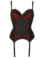 Pour Moi Black Amour Padded Underwired Strapless Basque Bra - Image 3 of 4