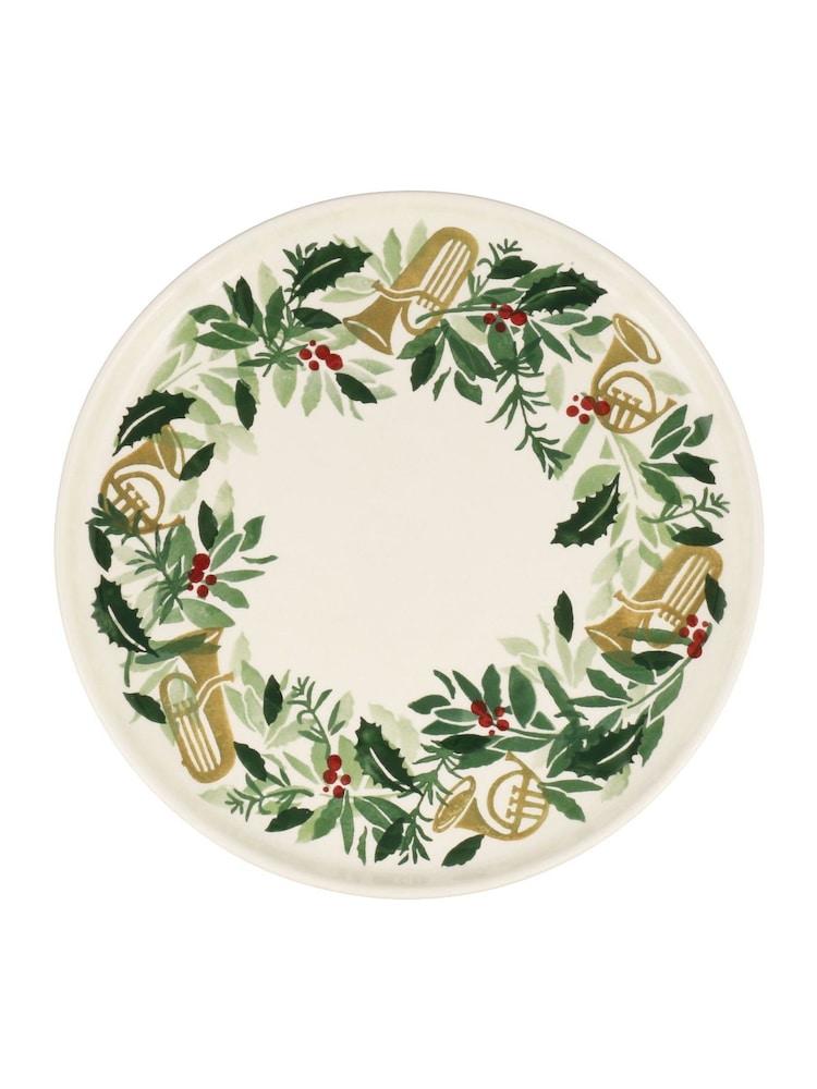 Emma Bridgewater Cream Bring In The Green Flat Serving Plate - Image 1 of 2 Emma Bridgewater Cream Bring In The Green Flat Serving Plate - Image 1 of 2
