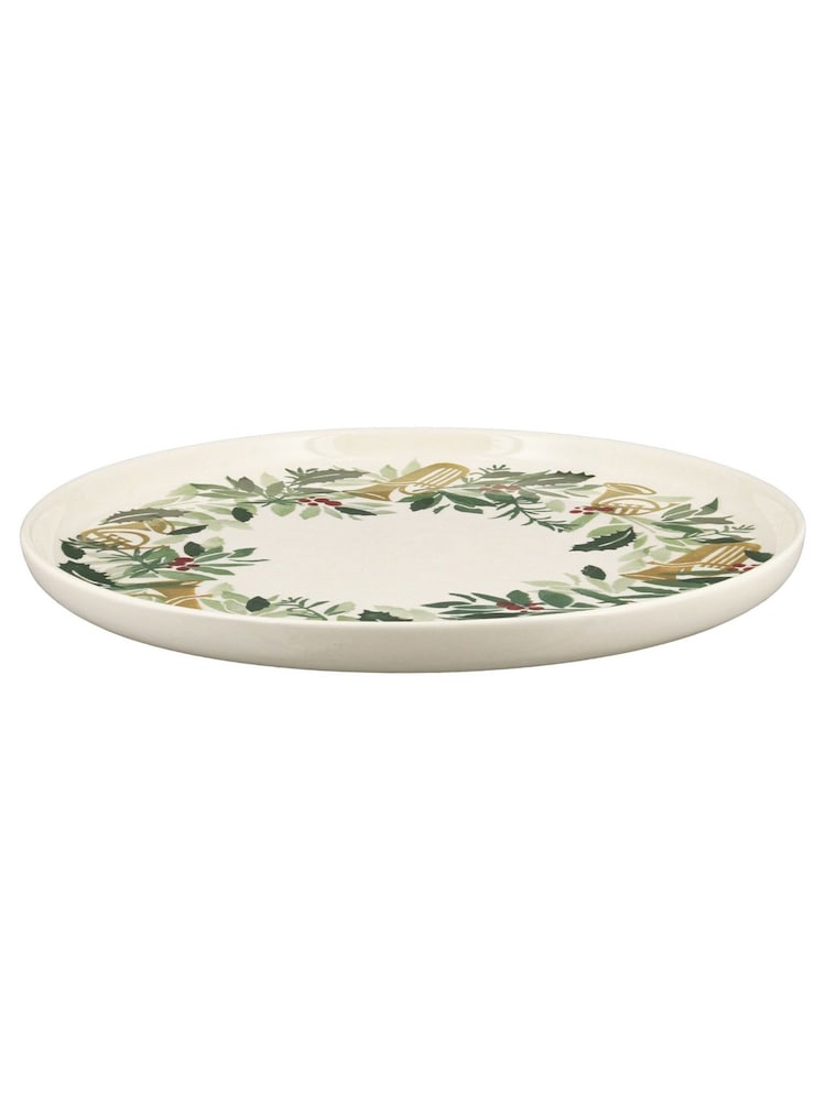 Emma Bridgewater Cream Bring In The Green Flat Serving Plate - Image 2 of 2 Emma Bridgewater Cream Bring In The Green Flat Serving Plate - Image 2 of 2