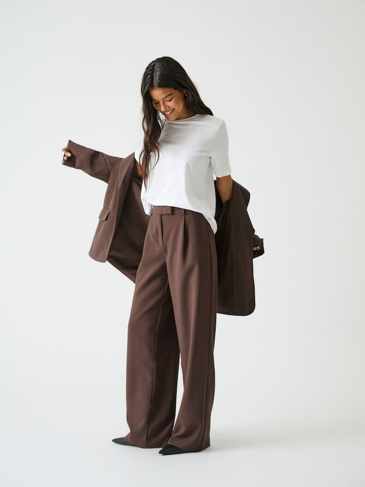 Pantalones sartoriales de tiro alto y pernera ancha de ONLY - Imagen 1 de 7 Pantalones sartoriales de tiro alto y pernera ancha de ONLY - Imagen 1 de 7