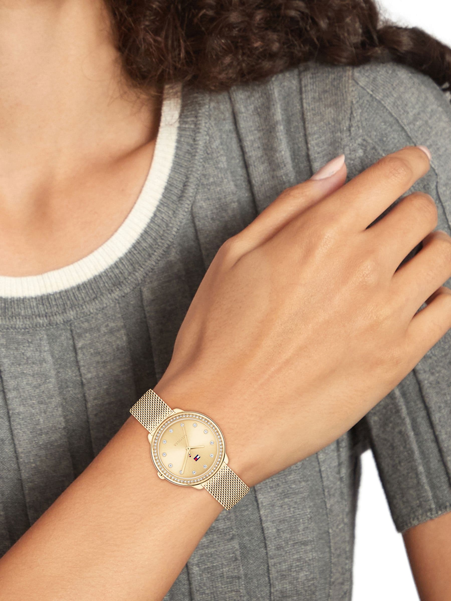 Tommy Hilfiger Demi Collection Analog Watch for Women with Stainless Steel Bracelet - Image 4
