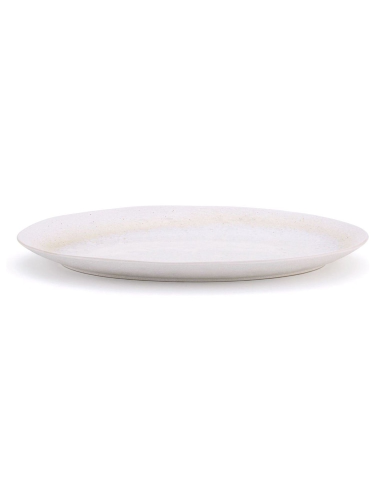 Stellar Soft White Mylor Stoneware Large Platter - Image 6 of 6