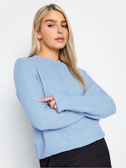 Azul - Pulôver de malha M&Co - Imagem 1 de 5