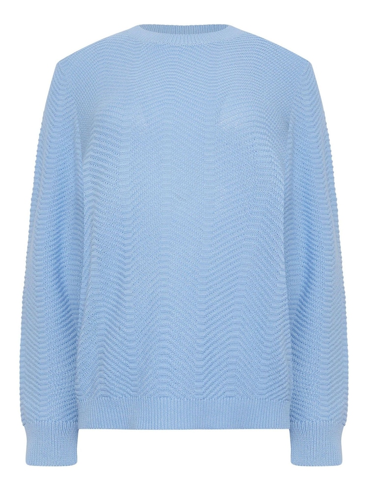 Azul - Pulôver de malha M&Co - Imagem 5 de 5
